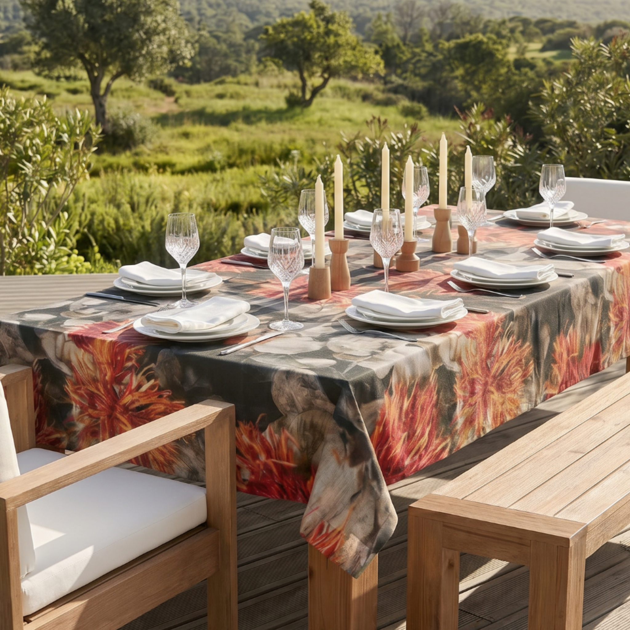 Safflower Tablecloth